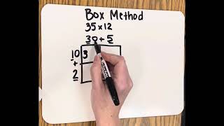 Box Method for Multiplying 2 digit numbers