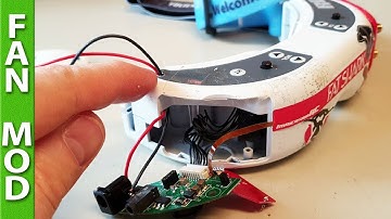 Fatshark Goggles FAN Mod (Fan powered by main plug)