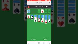 Solitaire game play. Google solitaire