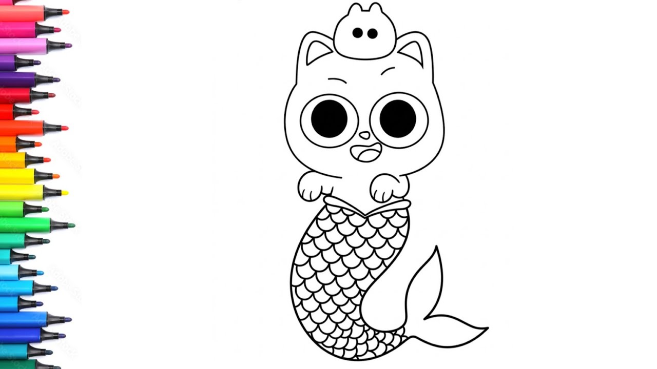 Ninimo Draw Mermaid Ninimo from Pinkfong Drawing, Painting & Colouring for Kids and ...