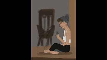 Procreate Digital painting on IPad | time lapse | #shorts