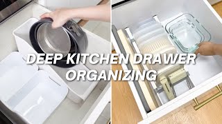 10 Deep Kitchen Drawer Organizer Ideas | Cutlery Drawer, Dinnerware & More