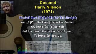 COCONUT - Harry Nilsson - (1971) (Karaoke Sing-A-Long Lyrics & Guitar Chords) #oldies #classic