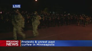 Raw Video: Police Force Moves Into Area Near 5th Precinct