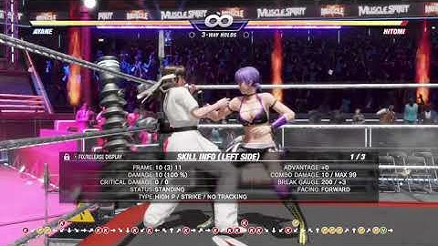 Dead or Alive 6 Ayane combos for noobs/practice