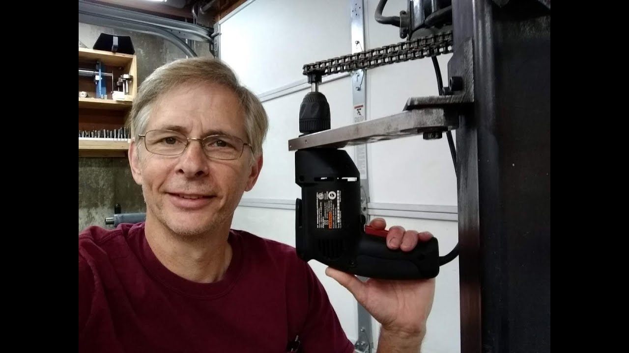 Power Table Lift for my Square Column Drill Press YouTube