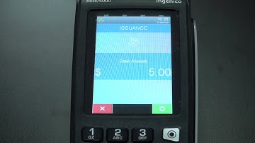 Ingenico  - Tetra Line -  How to Issue a Gift Card