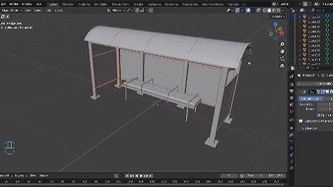 Blender Tutorial: Modeling a Bus Stop Stand [Part Three]