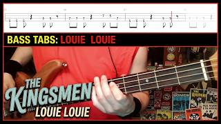 Louie Louie by The Kingsmen - Bass Cover with Tabs Play-Along