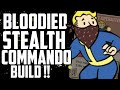 Bloodied OP Stealth Commando Build !! - Fallout 76 - Build #11