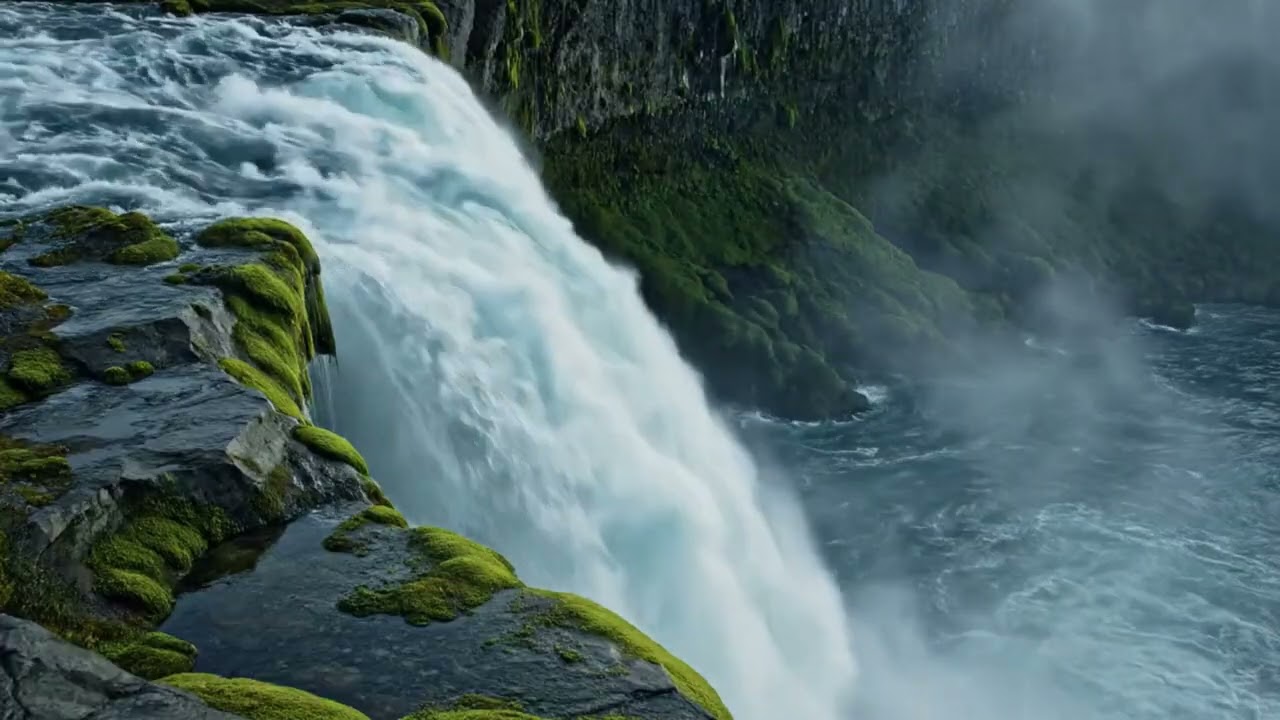 Ultra Relaxing Waterfall Sounds – 10 Hours Deep Sleep Nature Ambience 🌿Vital Nature Sounds 🌿