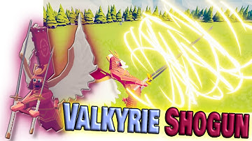 Valkyrie Shogun vs Every Faction- TABS Unit Creator Update Gameplay