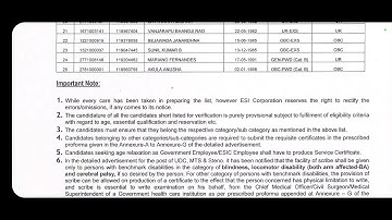 ESIC UDC DV List| ESIC UDC Documents #esicudc #esicudc2022 @sarkarinaukrivalebaba #esic #esicdvlist