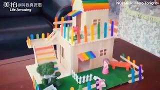 E25 DIY Popsicle Stick House -  Ms Xianhui