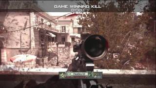 MW3 - Final Killcam Triple Snipe (MGZ Carnage)
