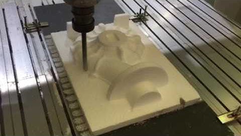 foam mold machining on 4axis cnc machine