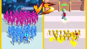 Gun Clash 3D Vs Join Clash 3D : Gameplay Walkthrough Part 8 - Level 1-9999 All Level (iOS, Android)