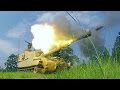 M109 paladin howitzer in action  the king of battlefield