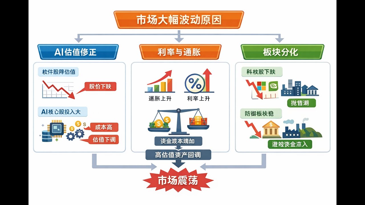 「AI冲击+利率压力，股市为什么突然大跌？」 - YouTube