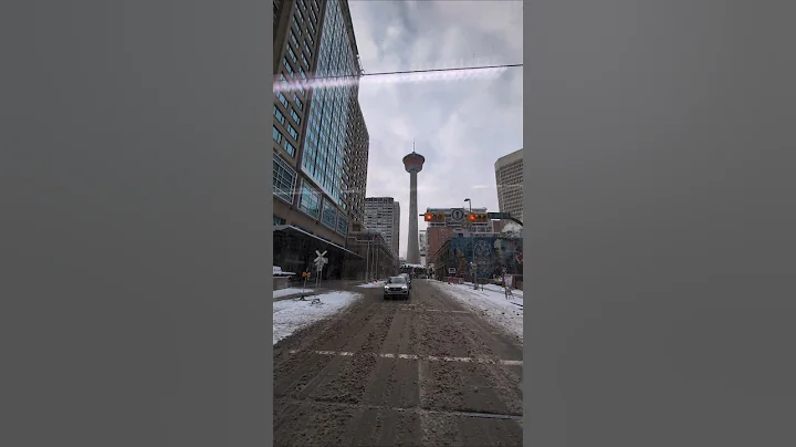 Snow turned Calgary into a winter wonderland & also turned the roads into a slip-n-slide adventure 😄