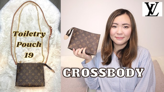 HOW TO CONVERT THE LV TOILETRY POUCH 26 INTO A CROSSBODY BAG * With   Insert * 