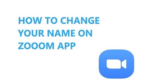 HOW TO CHANGE NAME ON ZOOM APP FROM PC  LAPTOP
