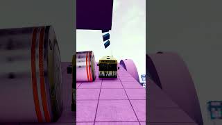 Car vs Obstacle 😱 BeamNG Drive Crash Test #beamngdrive #crashdrive #shorts