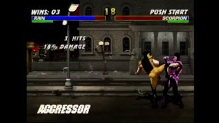Mortal Kombat Trilogy Rain Gameplay Ps1 Hd