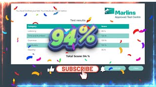 Marlins Test For Seafarer Score 94%