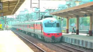 [HD] The Taiwan TRA up Tzu-Chiang Limited Express E1000 Train No. 118 pass the Shulin Station