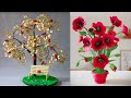 Flower Pot Tree Shape Making - Paper Flower DIY #flower #diy #tree