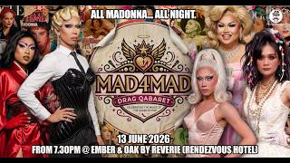 QABARET MAD4MAD | Madonna Cabaret Concert Full Show and BTS "LIVE VOCALS!" | 13 June 2026