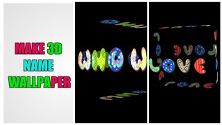 How to Make3D Name Draw 3D Letters Write 3D NAME chiptech7 screenshot 4