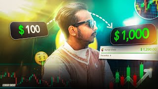 Kumar Shekh | How To Convert 100$ To 1000$ In Binary Options Trading | Quotex Trading Strategy Video Profile