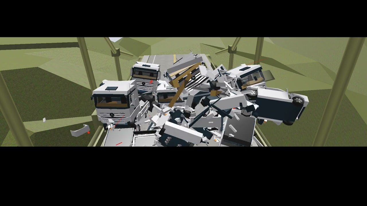 Roblox Brutal car crash compilation #1