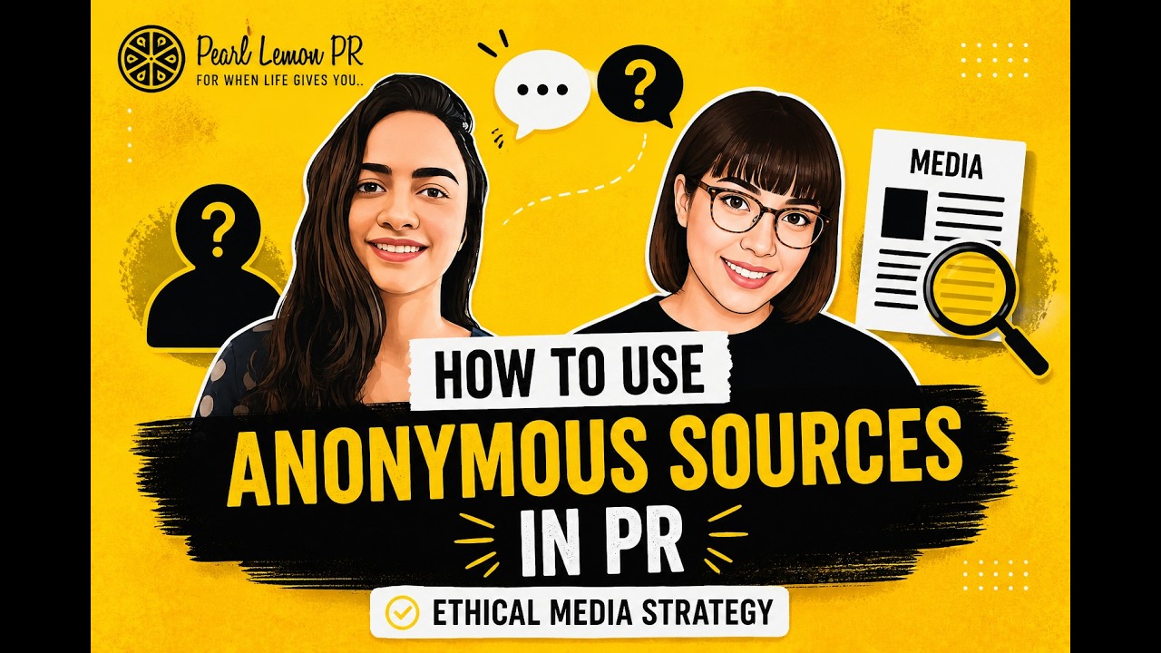 A&e Pr Tutorial How to Use Anonymous Sources in PR | Ethical Media Strategy Tutorial ...