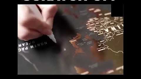 GLOBETROTTER SCRATCH OFF WORLD MAP