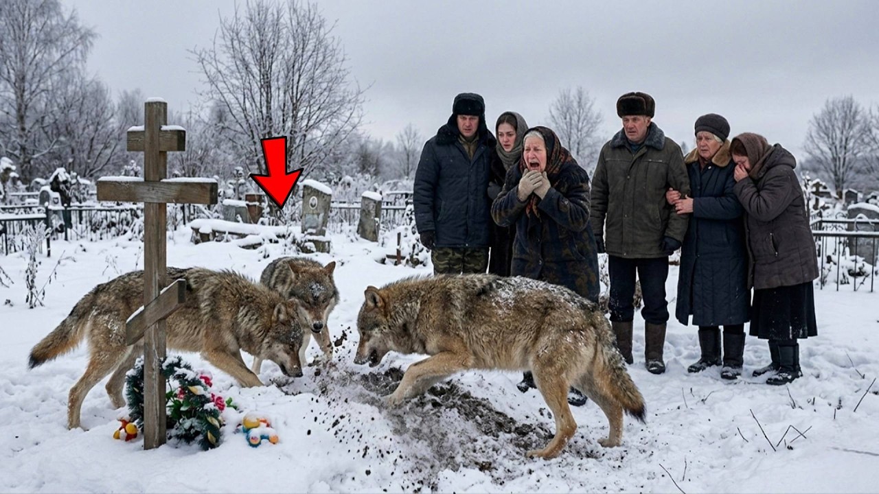 Волки на глазах у семьи раскопали детскую могилу. Находка внутри шокировала всех!