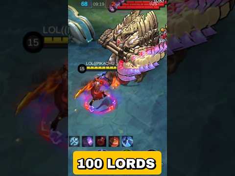 ALUCARD VS 100 LORDS TEST ~ MLBB #alucard #shorts @AFKAGAIN