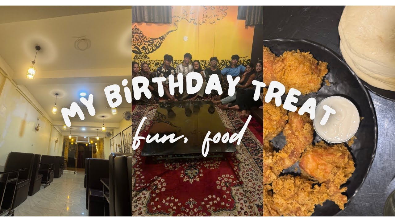 My Birthday Treat 😌🍗 #night #outing #friends #food #fun #edit 