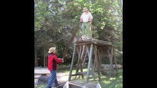 1700s Era Water Powered Wood Sawmill for Mackinac Island