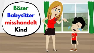 Learn German | Bad babysitter mistreats child | Vocabulary and important verbs