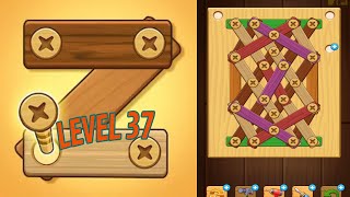 🏅 SCREW PUZZLE: Wood Nut & Bolt 🤪 Level 37 🧩 Gameplay Walkthrough
