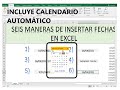 Seis Maneras De Insertar Fechas En Excel 2021 Calendario Automatizado como poner fecha en Excel