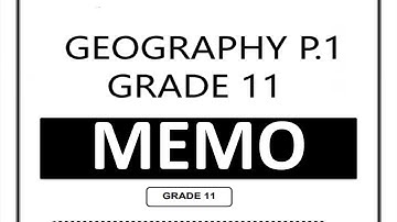 MEMO 2025 GEOGRAPHY P.1 FINAL EXAM GRADE 11 GEOGRAPHY 2025 P.1 FINAL EXAMS THUNDEREDUC GEOGRAPHY P.1