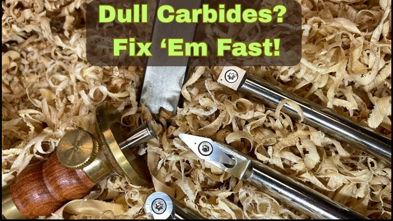 Sharpen Carbide Cutters | 3 Easy Methods #sharpening #woodworking - YouTube
