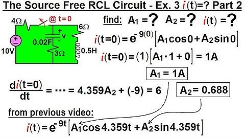Electrical Engineering: Ch 9: 2nd Order Circuits (31 of 76) Source Free RCL Circuit: Ex. 3 Part 2