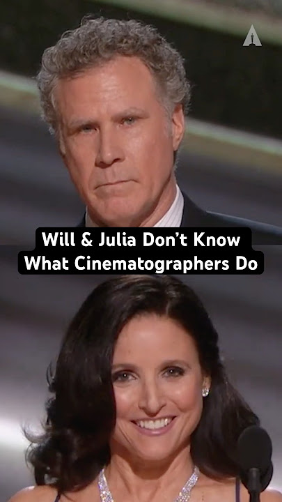 Julia Louis-Dreyfus & Will Ferrell Don't Really Know What A Cinematographer Does At The 92nd #Oscars