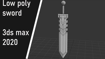 Modeling low poly sword - 3ds max tutorial