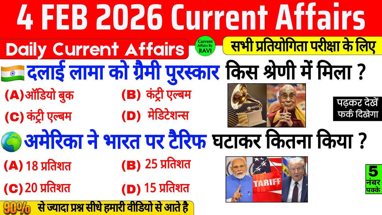 4 February 2026 Current Affairs | Current Affairs Today | Current GK ...